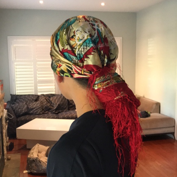 Ed Hardy Silk Scarf - Picture 13 of 13